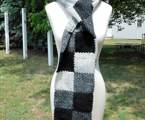 Pin Loom Overshot Weaving and Joining; Creating a Spooky Scarf with or without the Grim Reaper/Romantic Hood with Margaret Stump